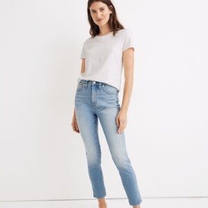 Madewell 10” High Rise Skinny Crop Light Blue Jeans size26